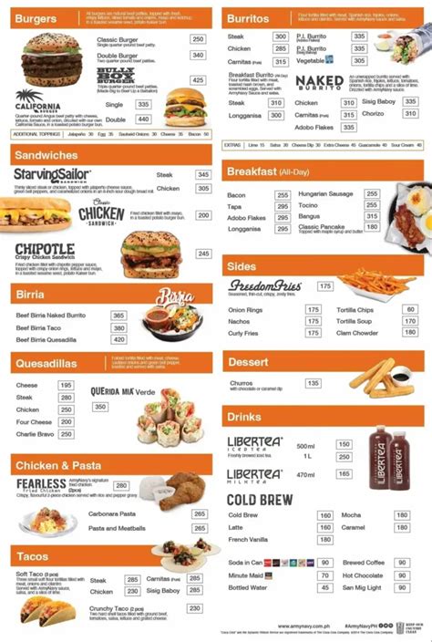 bully price philippines|Army Navy Menu Philippines (2024) — Philippine Menus.